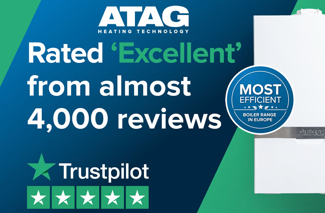 ATAG Boilers rated excellent on Trustpilot